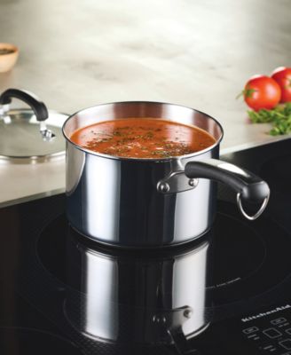 Brilliance Stainless Steel 3-Qt. Saucepan with Lid