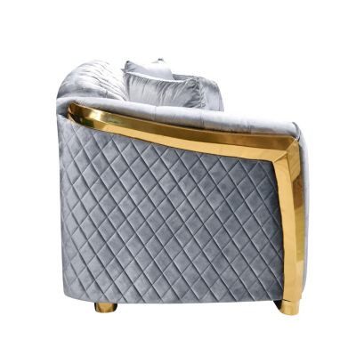  Velvet Luxury Chesterfield Sofa Set, 84"