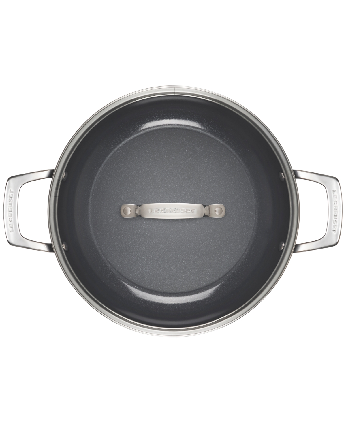 Le Creuset Essential Nonstick Ceramic 3.5-qt. Shallow Braiser With Glass Lid In No Color
