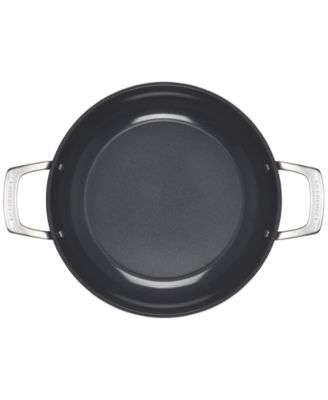 Essential Nonstick Ceramic 3.5-Qt. Shallow&nbsp;Braiser&nbsp;with Glass Lid