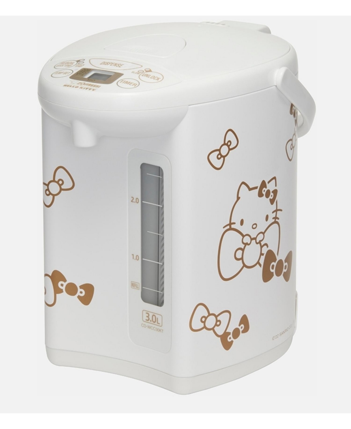 Zojirushi Cd-wcc30ktwa Micom Water Boiler & Warmer, Hello Kitty Collection,white,3.0-liter In No Color