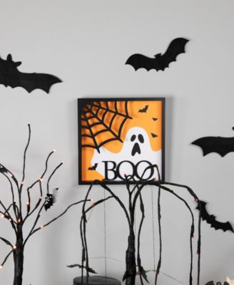 9.75" Framed 3D Boo Halloween Wall Sign