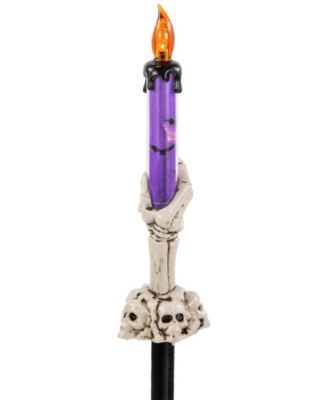 LED Lighted Skeleton Candle Halloween Decorations - 8.5" - Set of 6