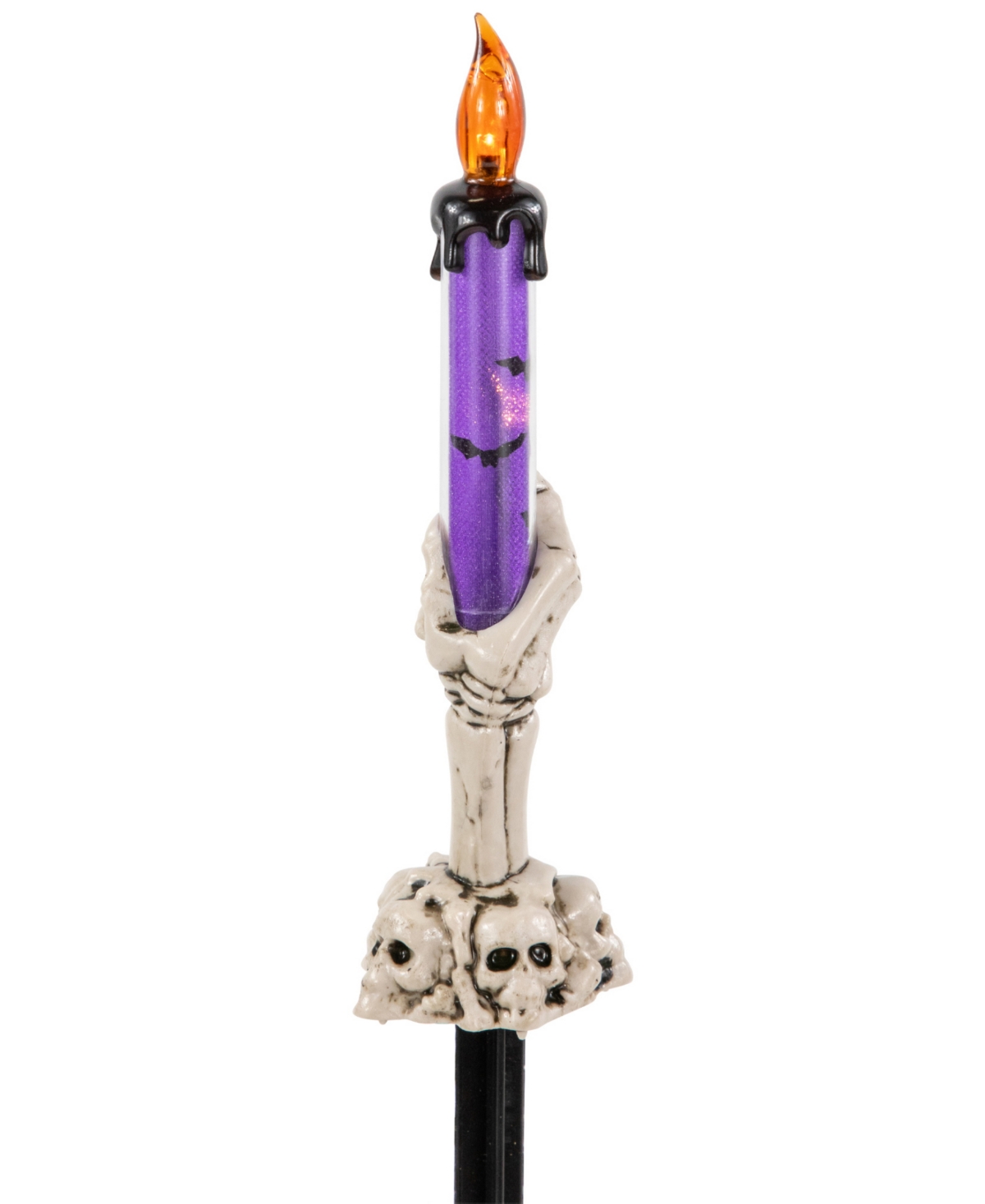 Northlight Led Lighted Skeleton Candle Halloween Decorations In Multi