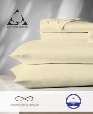 Aireolux 1000 Thread Count Egyptian Cotton Sateen 4-Pc. Sheet Set, King