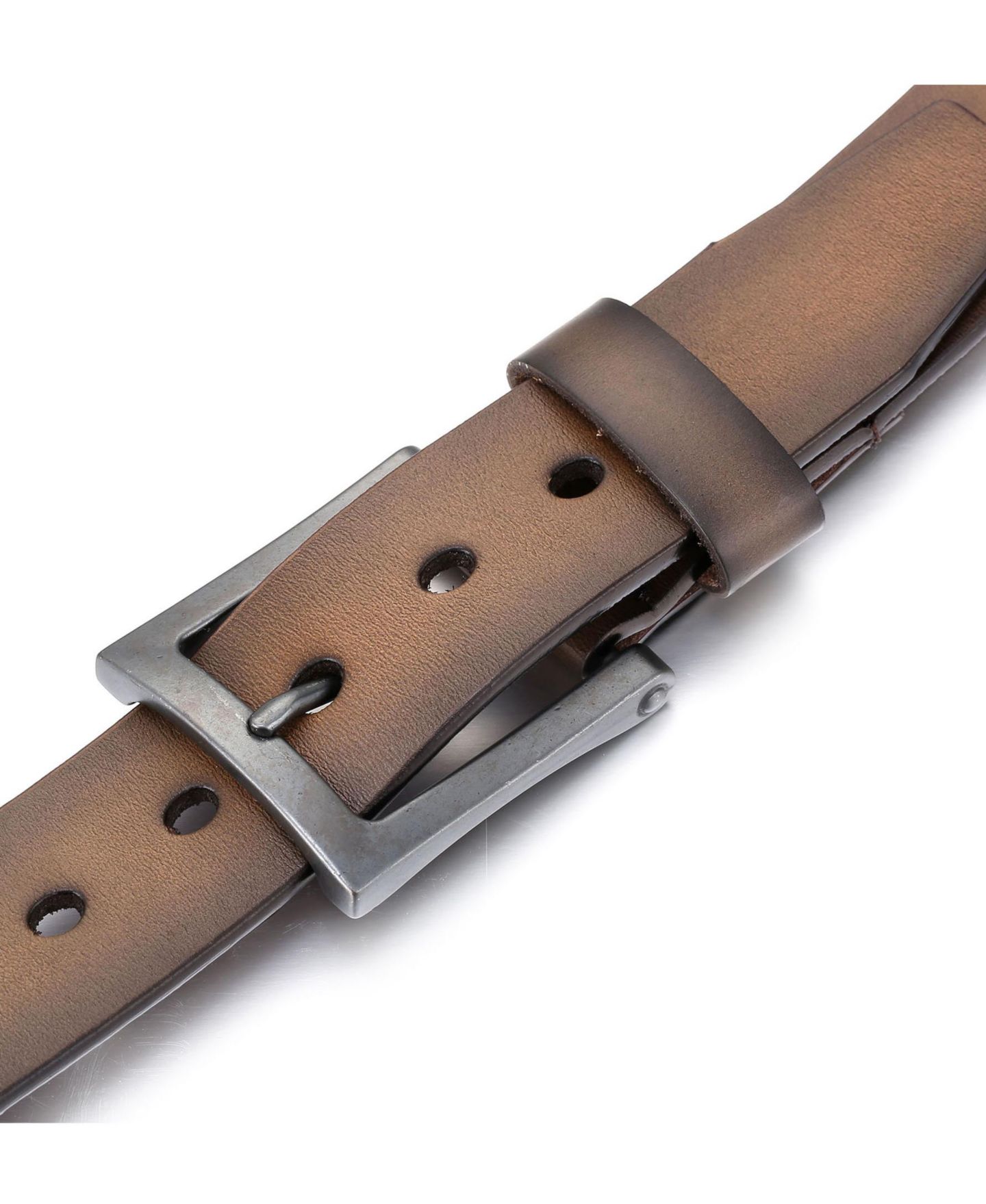 Мужской ремень Gallery Seven Mio Marino Intrepid Casual Prong Belt, цвет: Коричный — фото 10