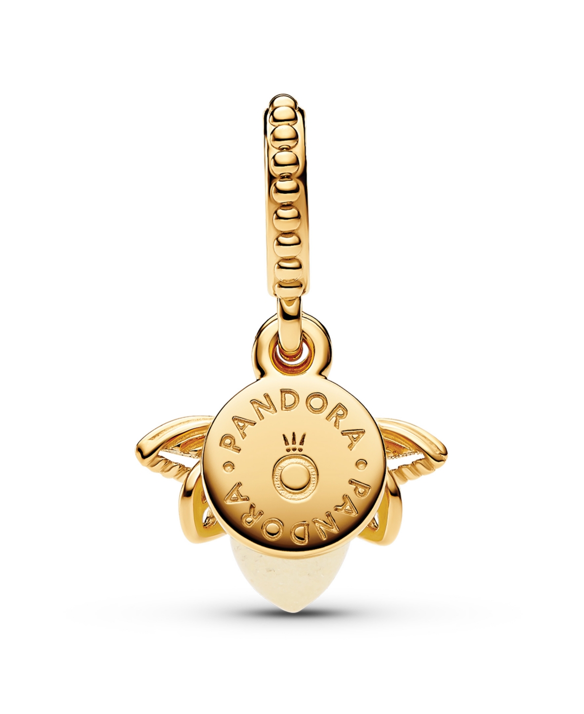 Pandora 14k Gold-plated Glow-in-the-dark Firefly Dangle Charm In Gold