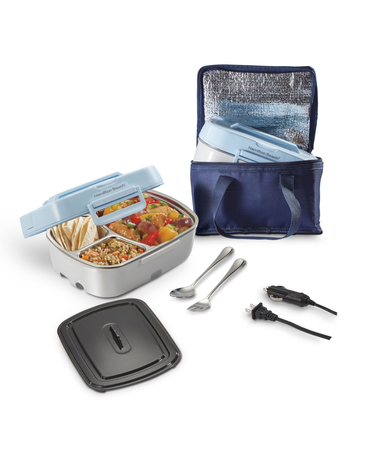 HAMILTON BEACH LUNCH ÂN GO PORTABLE FOOD WARMER 