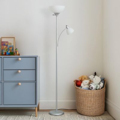 Sky Dome Plus 72" LED Torchiere Floor Lamp with 1 Reading Arm