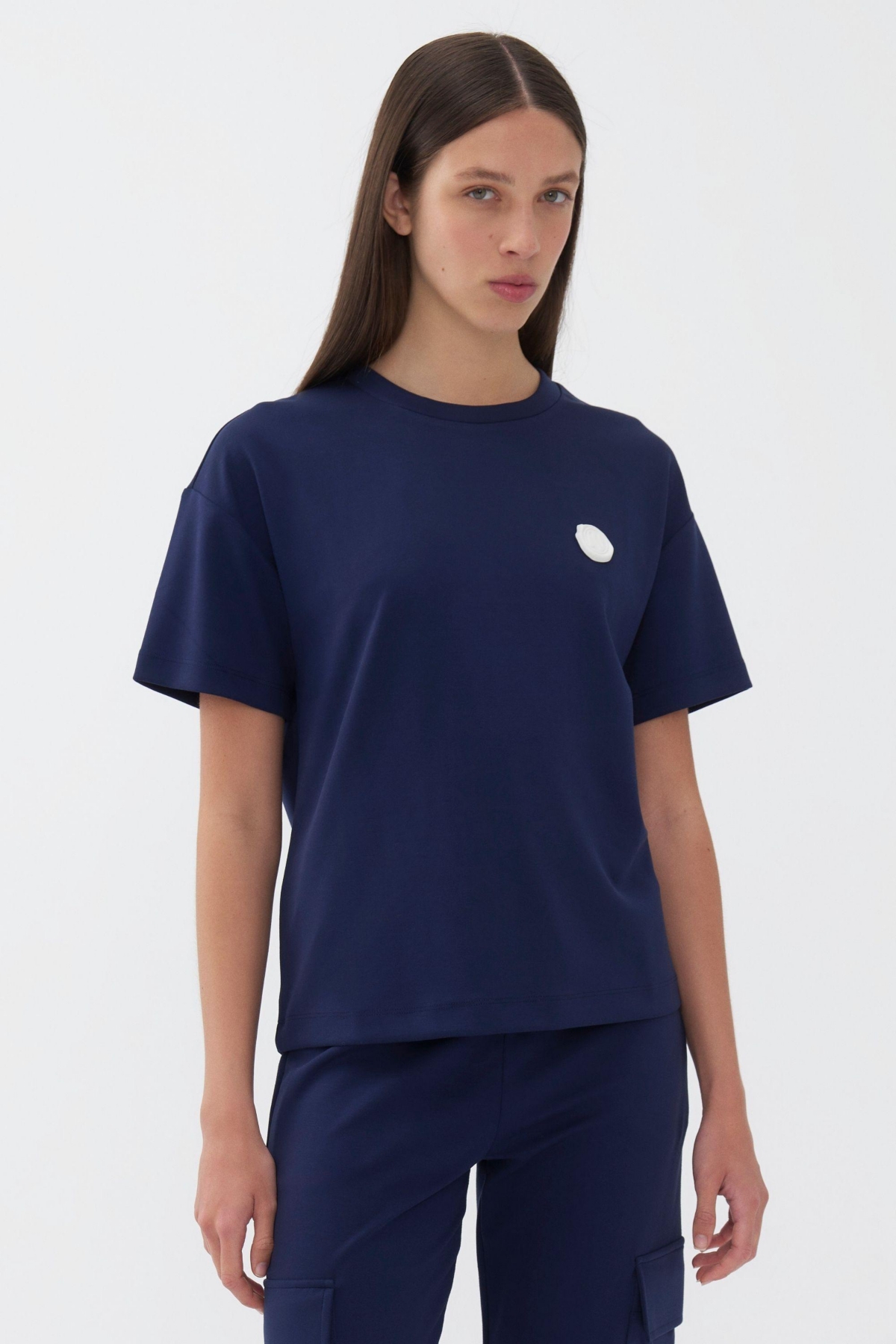 Nocturne Women's Logo Designed Basic T-shirt