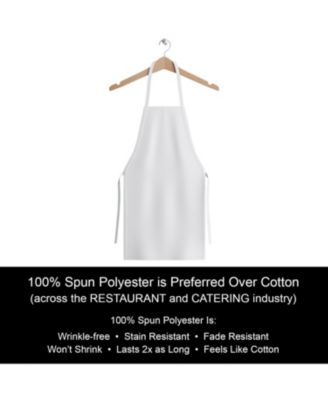 Arkwright Mariposa Bib Aprons (12 Pack), 33x30, Spun Polyester, Color Options, Adjustable Ties