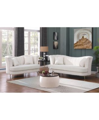 Round Ottoman Set with Storage & Coffee Table - 2 in 1 Function