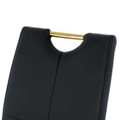 Faux Leather Padded Dining Chairs Set