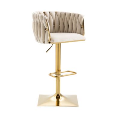 Streamdale Vintage Bar Stools With Back And Footrest Counter Height Dining Chairs