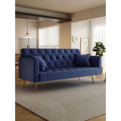 71" Convertible Double Folding Living Room Sofa Bed