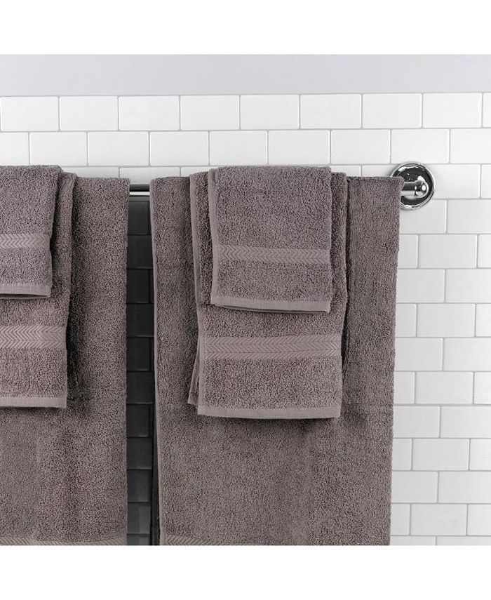 Arkwright Home Chelsea 6-Piece Bathroom Cotton Towel Set, 2 Bath Towels ...