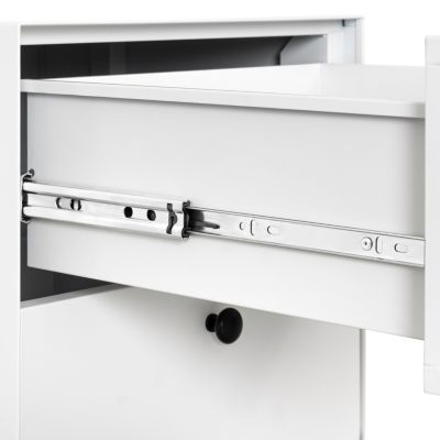 Nightstand Cabinet with 2 Drawers & Circular Handle