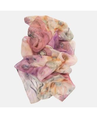 Campo de' Fiori - Long Sheer Silk Scarf for Women