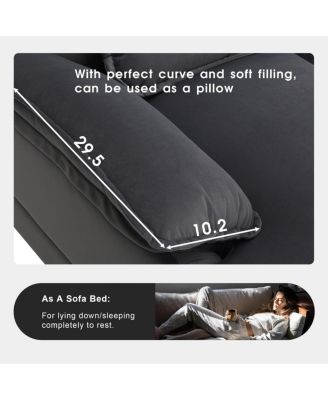 Modern U-Shaped Sectional Sofa with Sleeper and Chaise