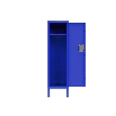 Retro-Style Metal Locker in Blue for Various Spaces