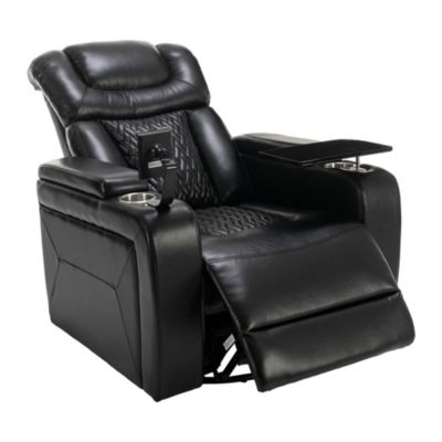 Power Recliner with Swivel, Tray Table, Phone Holder