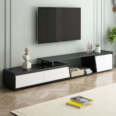 Streamdale Rectangle TV Stand, 2 Drawers, 1 Cabinet, Up to 100"