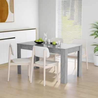 Dining Table Concrete grey Engineered wood 55.1 in long Durable