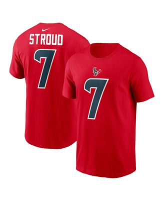 Men's C.J. Stroud Red Houston Texans Player Name & Number T-Shirt