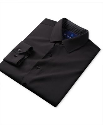 Men's Geometric Performance Stretch Button Down Dress Shirt