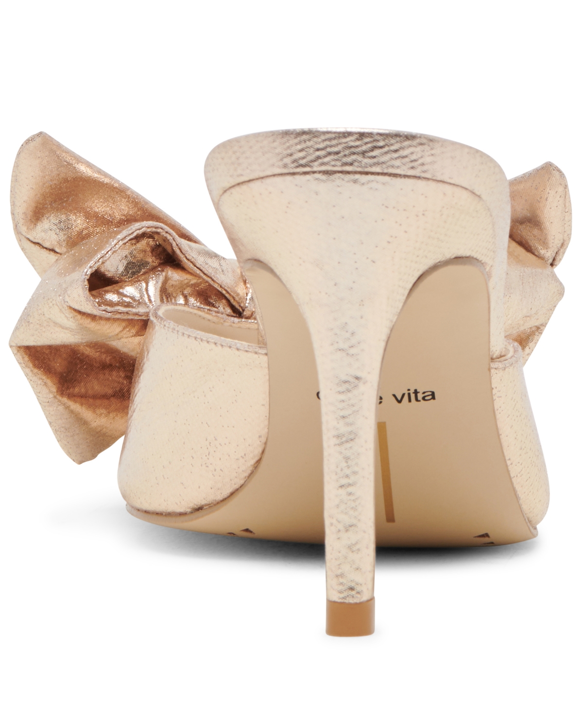 Shop Dolce Vita Women's Kayli Pointed-toe Mule Pumps In Platinum Satin
