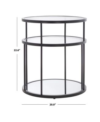 1 PC Wood  Layta 3-Tier Wood Open Shelf Accent Table