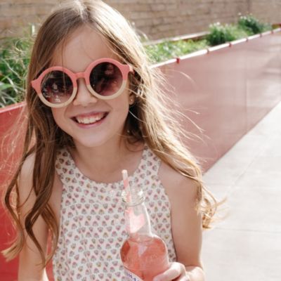 Big Girls Halter Button Front Linen Romper