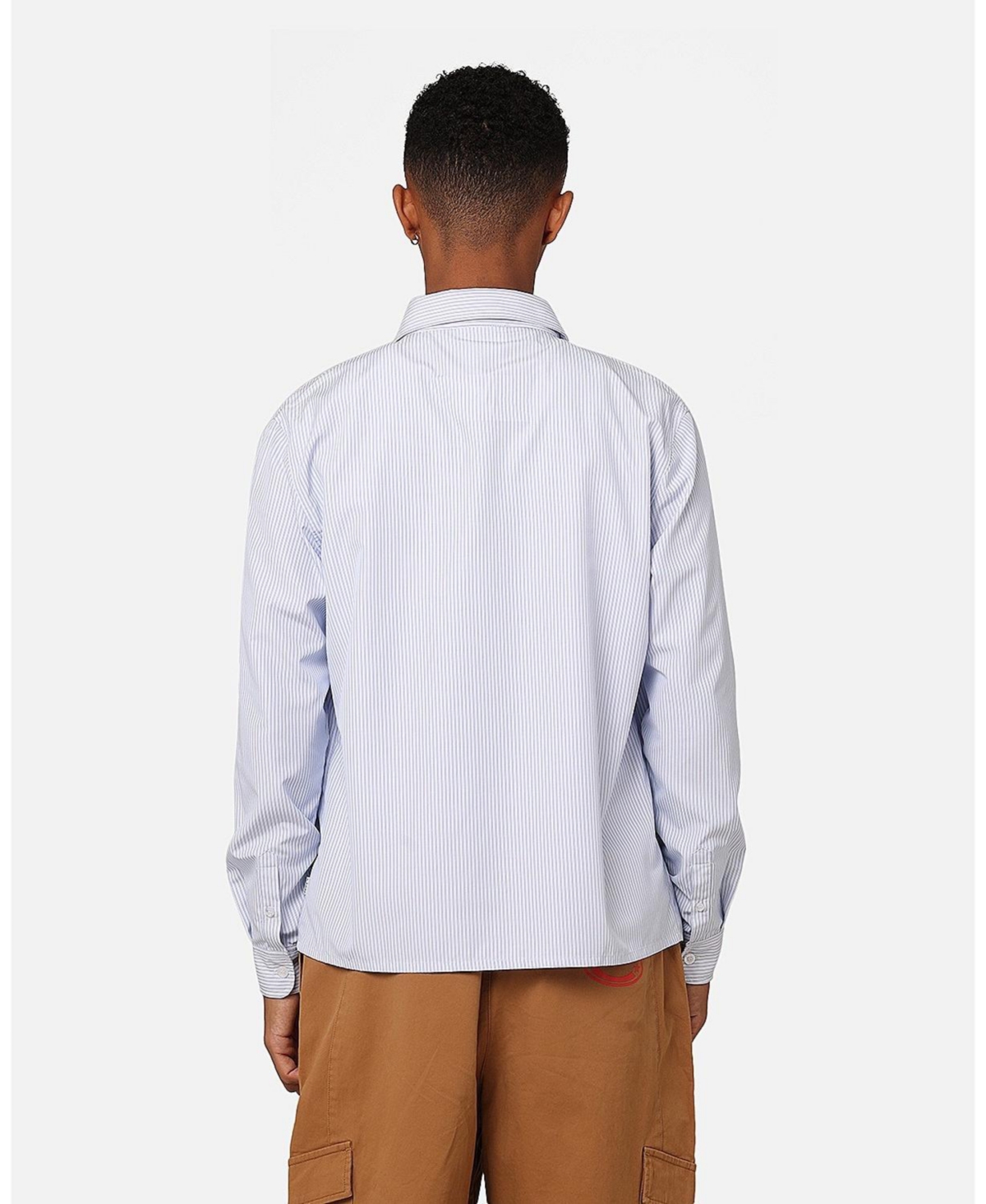 Carre Men's Experience Stripe Oversized Button Up Shirt