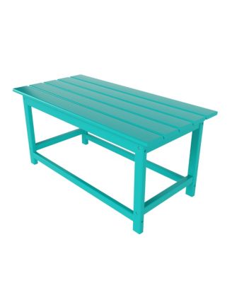 7 Piece Set Outdoor Folding Adirondack Chairs with Coffee Table Side Table