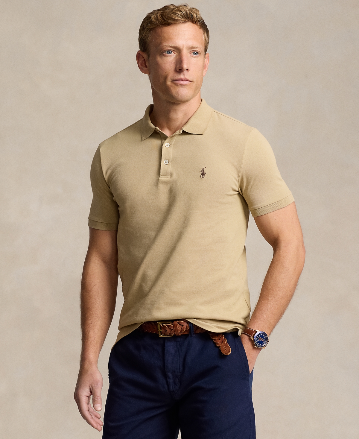 Polo Ralph Lauren Men's Classic-Fit Stretch Mesh Polo Shirt