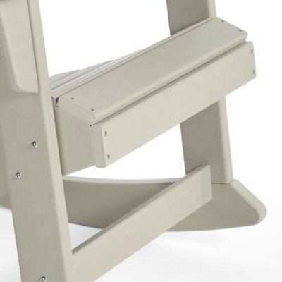 3 Piece set Outdoor Patio Poly Adirondack rocking chairs with side table