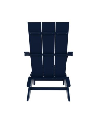 Modern Outdoor Folding Adirondack Chair (Set of 4)
