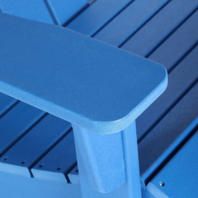 3 Piece set Outdoor Patio Poly Adirondack rocking chairs with side table