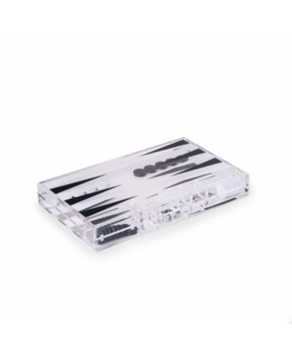 Acrylic 14" Backgammon Set