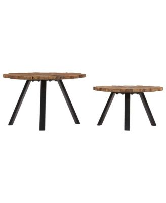 Coffee Tables 2 pcs Solid Reclaimed Wood
