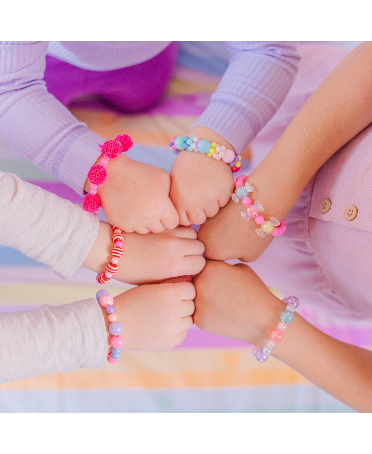Puttisu Girls Bangle Trio - Candy Pearls