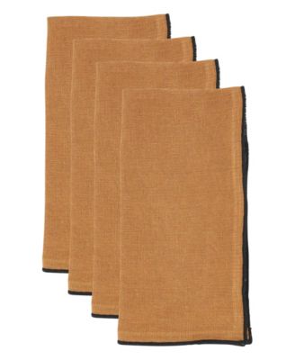 Stonewashed Stitch Border Table Napkins Set of 4,20"x20"