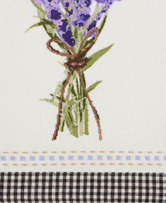 Cotton Kitchen Towel Set Lightweight Fast-Drying Dish Towels, 18x28", Lavender Bouquet, 3 Piece
