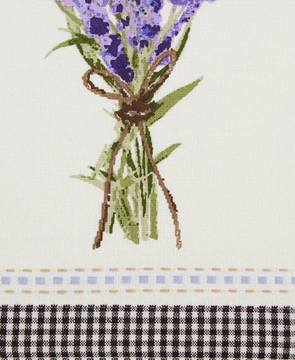 Design Imports Cotton Kitchen Towel Set Lightweight Fast-drying Dish Towels, 18x28", Lavender Bouquet, 3 Piece In Lavender Bouquet