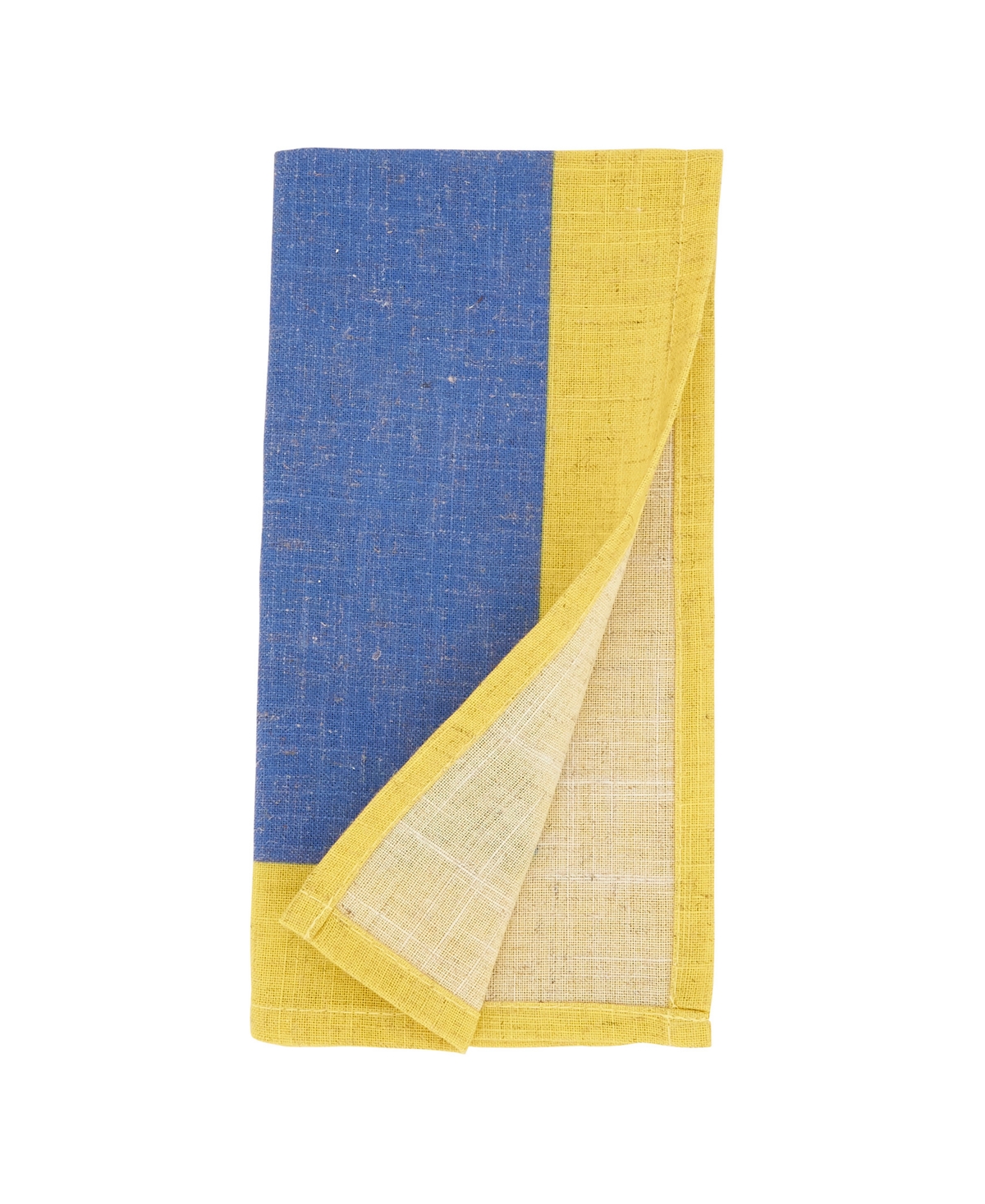 Saro Lifestyle Multicolored Band Napkin Set Of 4, 20"x20" In Seafoam