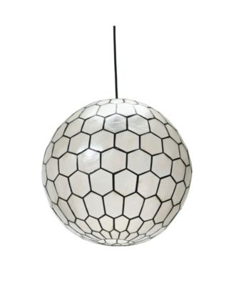 Capiz Honeycomb Ceiling Light