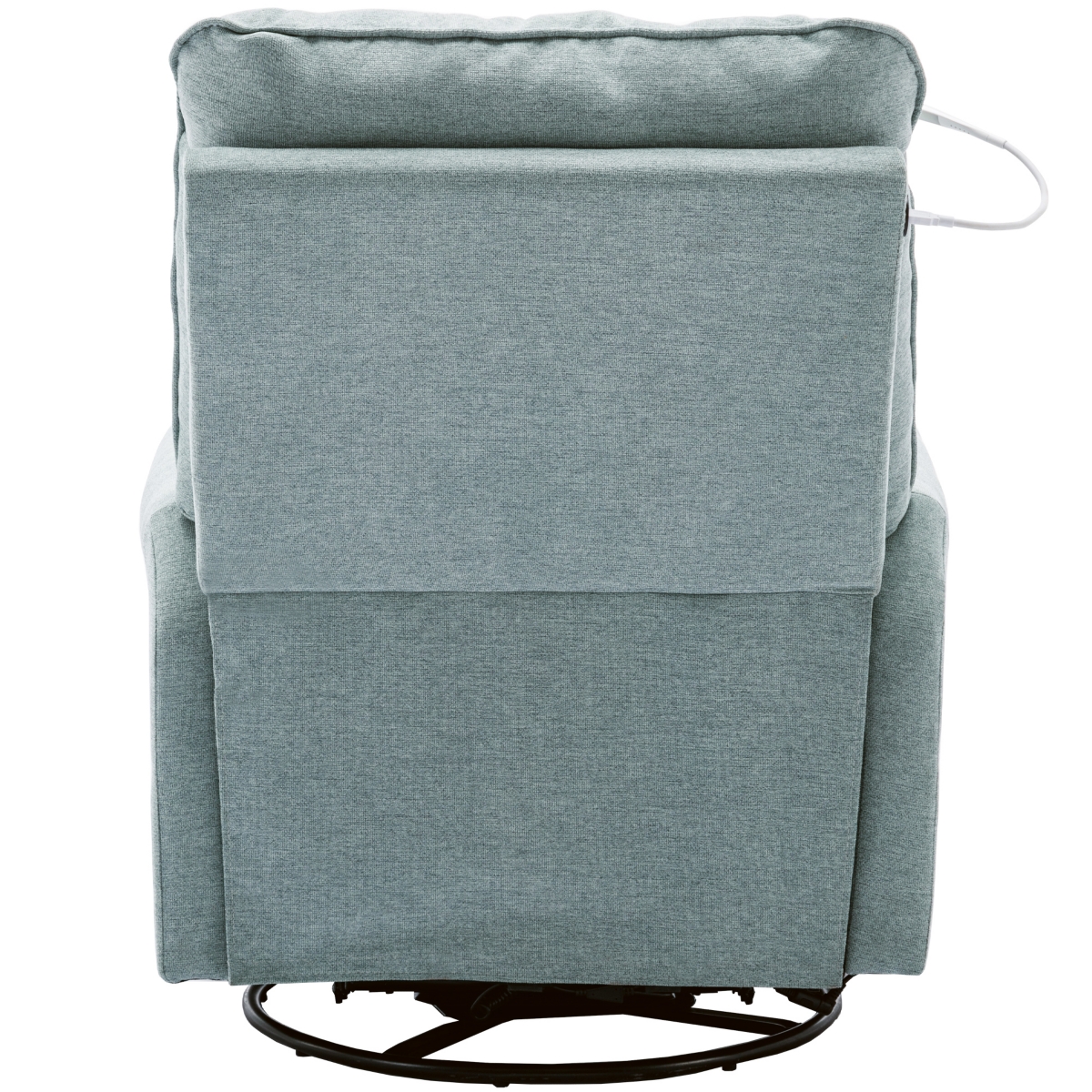 Streamdale Furniture Swivel Recliner with Usb Port & Lamp, Lotus- Green