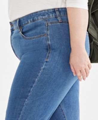 Plus Size High-Rise Straight-Leg Jeans