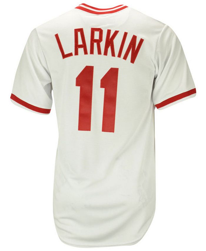 Majestic Barry Larkin Cincinnati Reds Cooperstown Replica Jersey