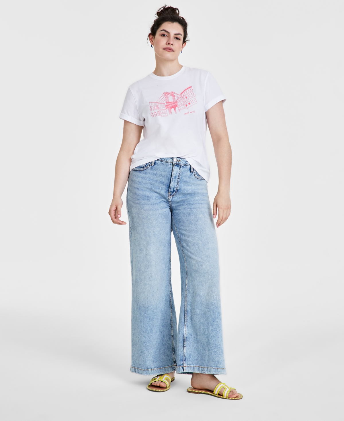 On 34th Women's Crewneck Graphic T-Shirt, Created for Macy's